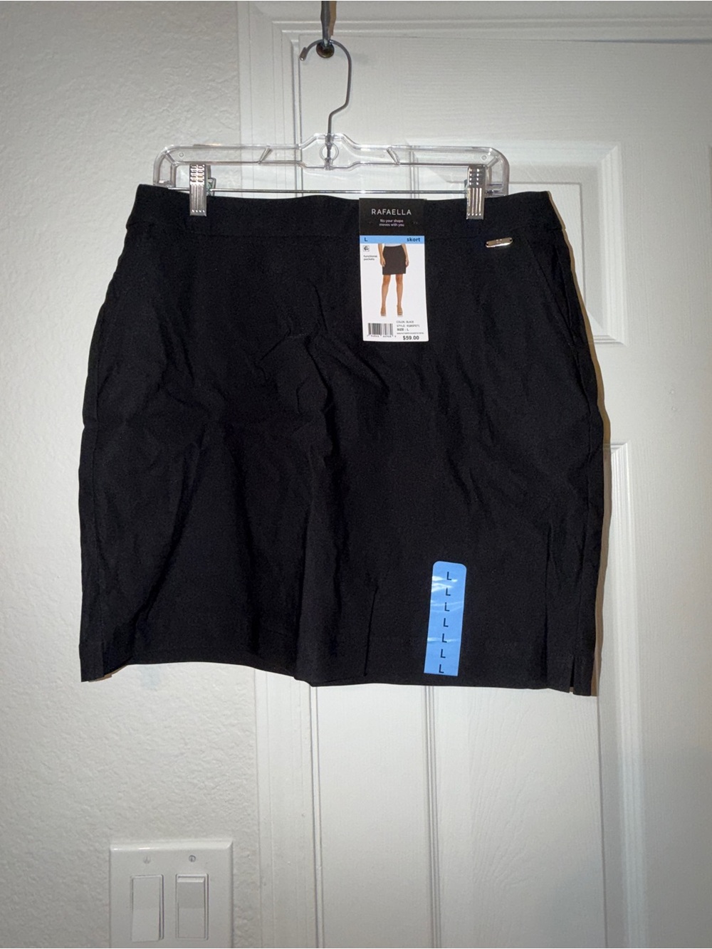 Rafaella Black Women's Pull-On Skort